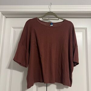 Old Navy Women's Rust Short Sleeve Top